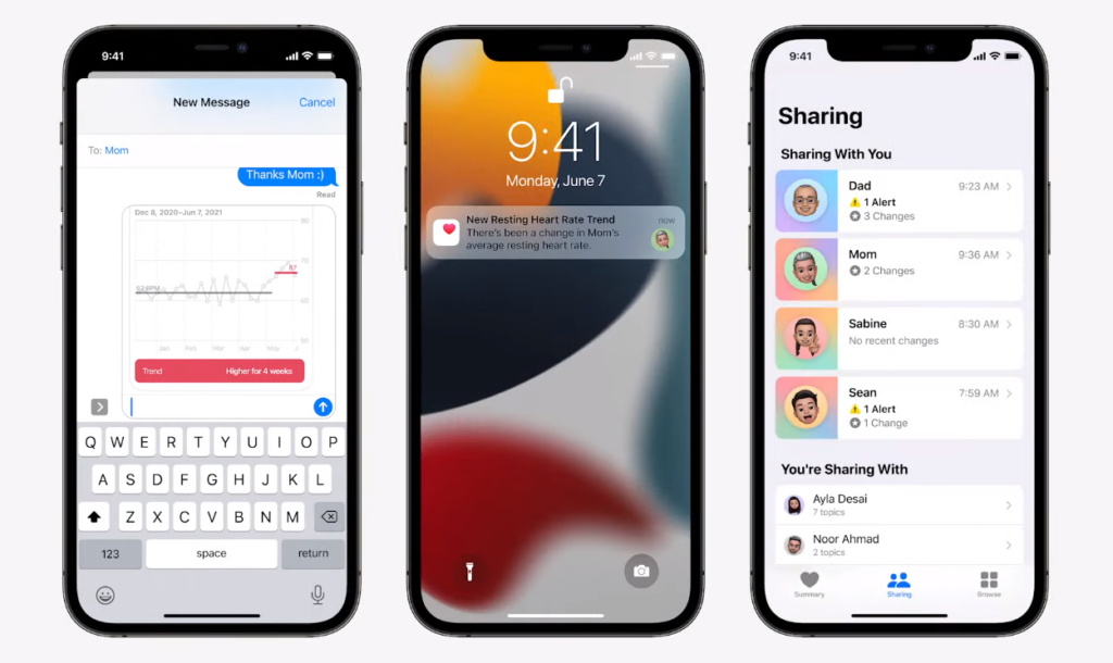 Apple actualiza su app de salud en iOS 15