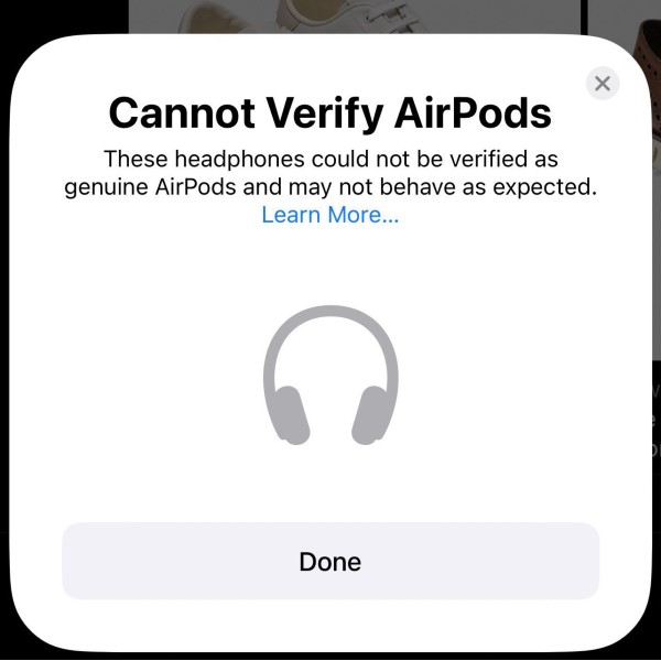 iOS 16 detecta AirPods falsos, pero no bloquea su uso